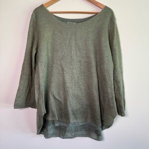 Nina Kendosa pullover layered mohair sweater size medium